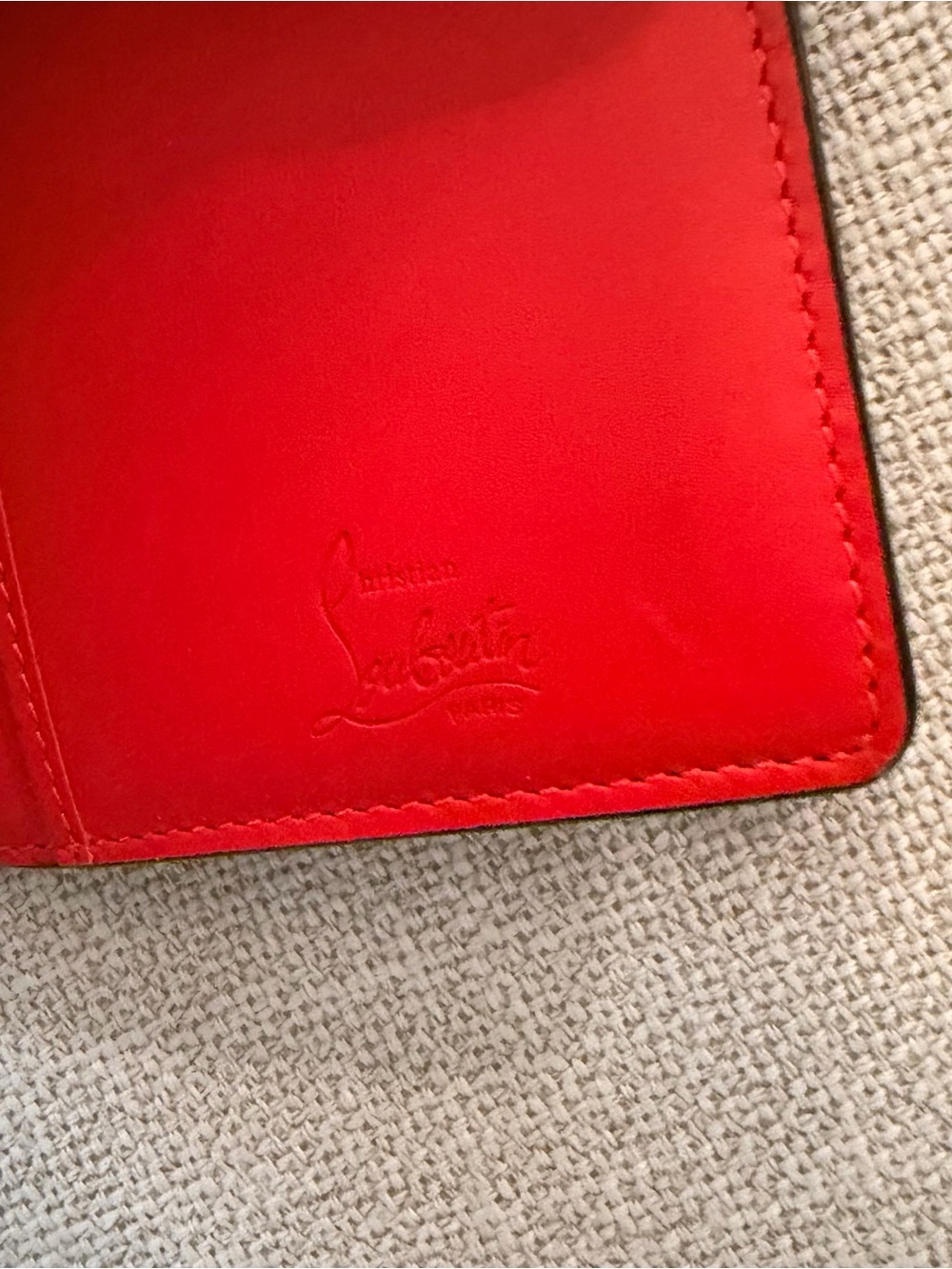 Christian Louboutin Black and Red Leather Wallet - Picture 4 of 5